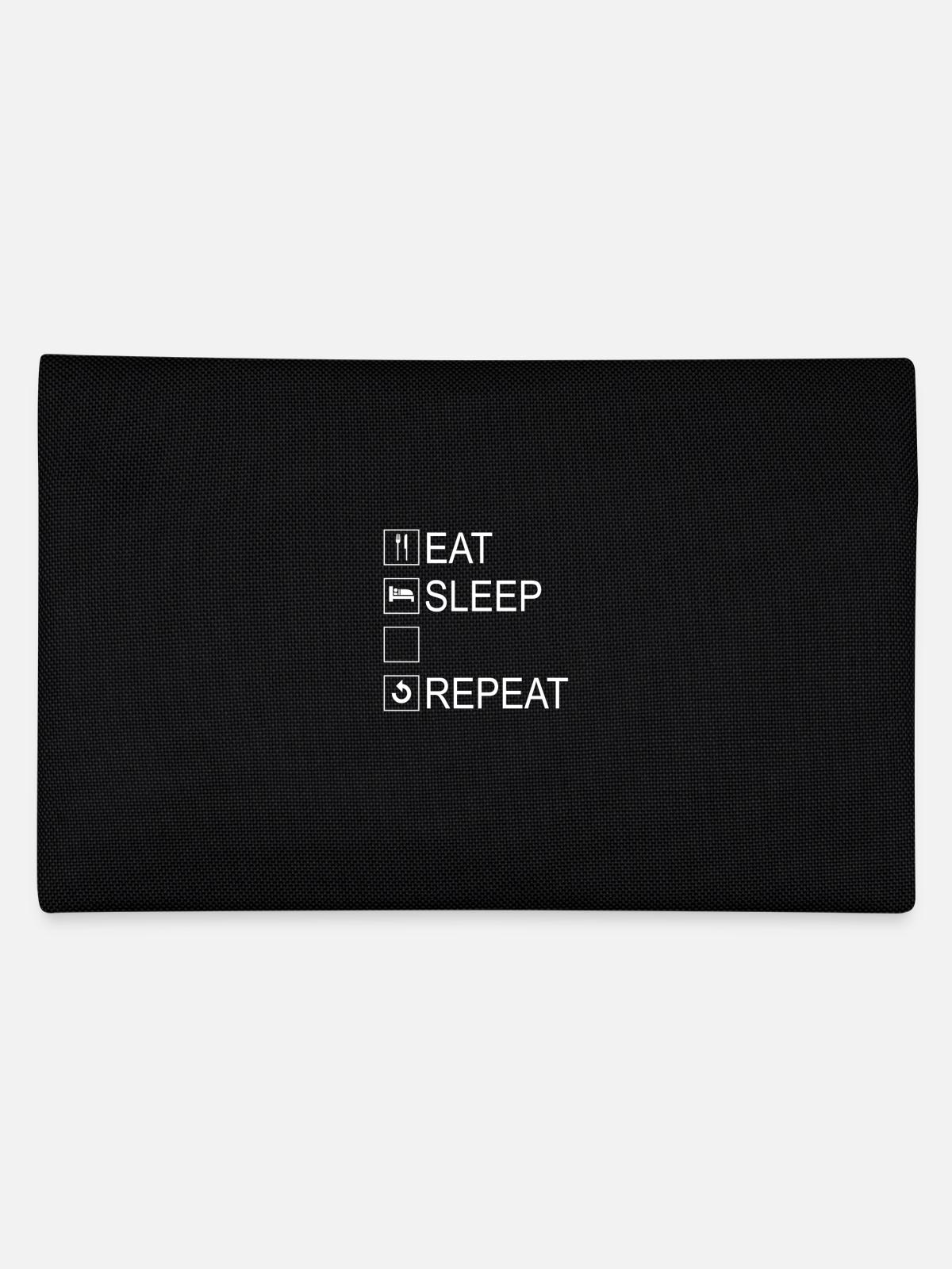 Modèle Eat Sleep Repeat - Trousse - noir - Dos