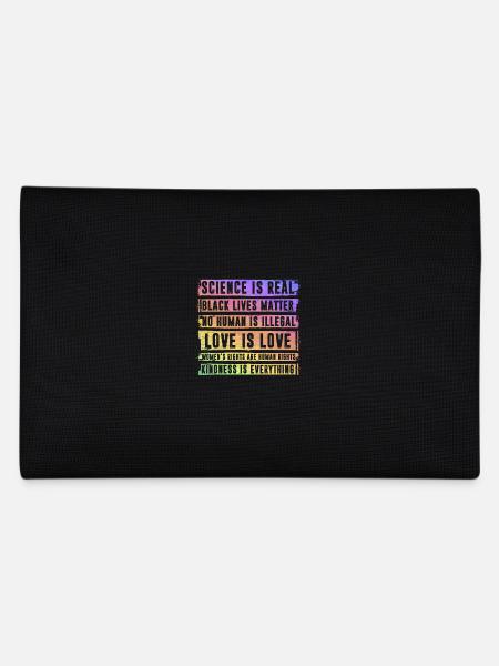 Sience is real Black lives matter - Federtasche - Schwarz - Hinten