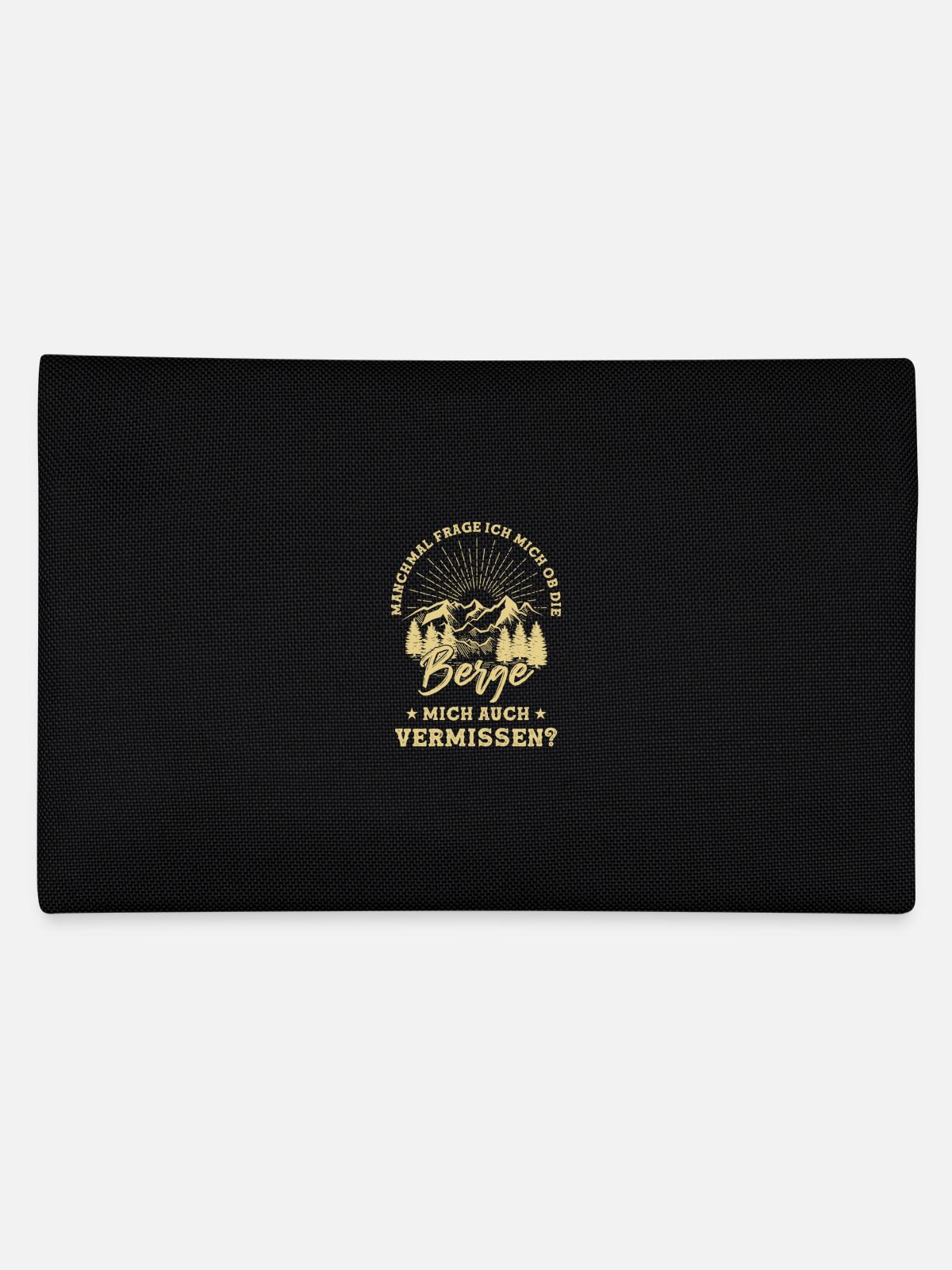 Berg Spruch - Federtasche - Schwarz - Hinten