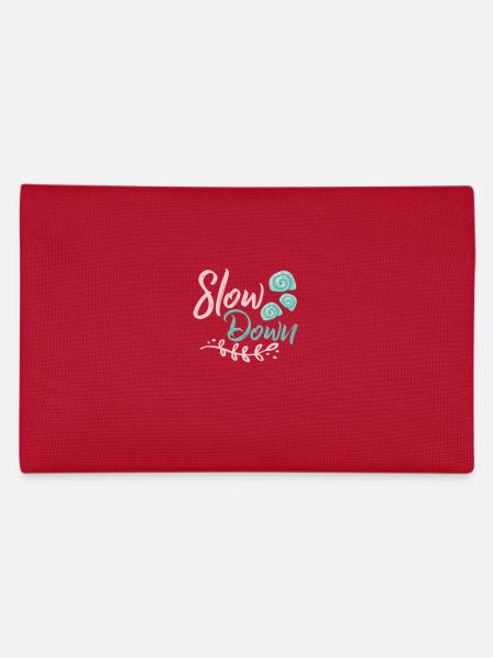 Slow Down - Federtasche - Rot - Hinten
