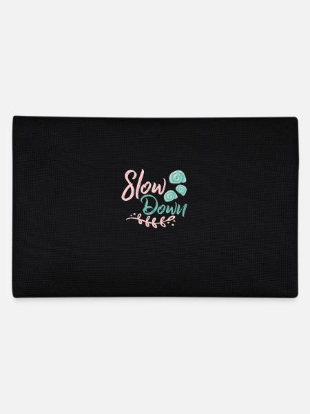 Slow down - Pencil Case - black - Back