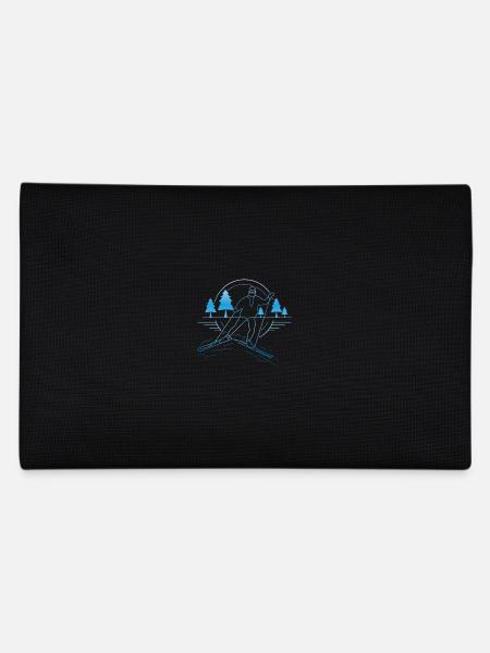 Langlauf Design - Federtasche - Schwarz - Hinten