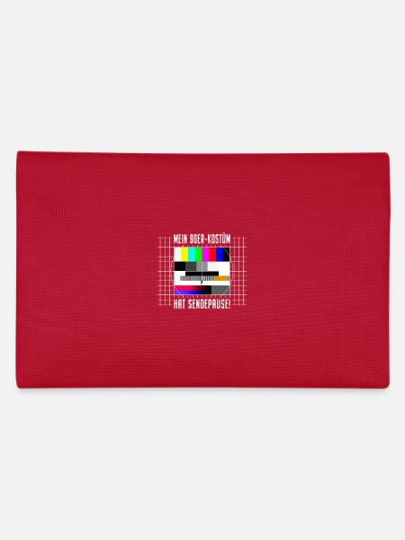 90er Jahre Kostüm Sendepause Testbild 90s Party - Federtasche - Rot - Hinten