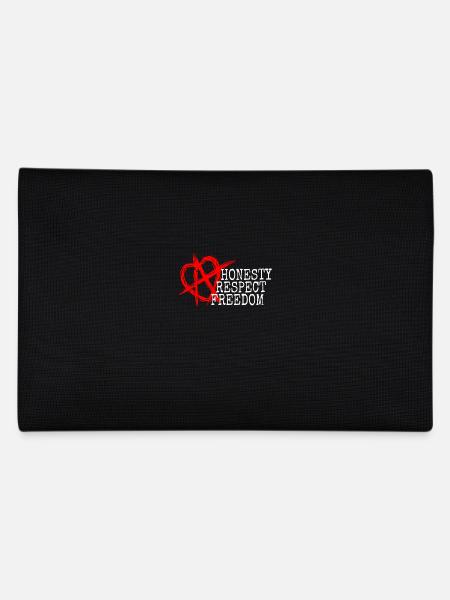 Beziehungsanarchie Spruch Honesty Respect Freedom - Federtasche - Schwarz - Hinten