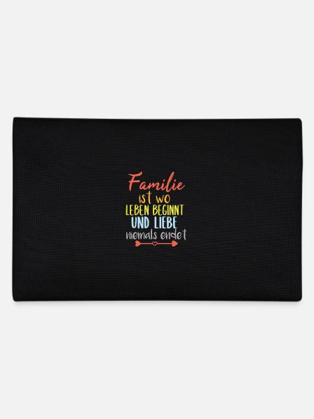 Spruch Familie - Federtasche - Schwarz - Hinten