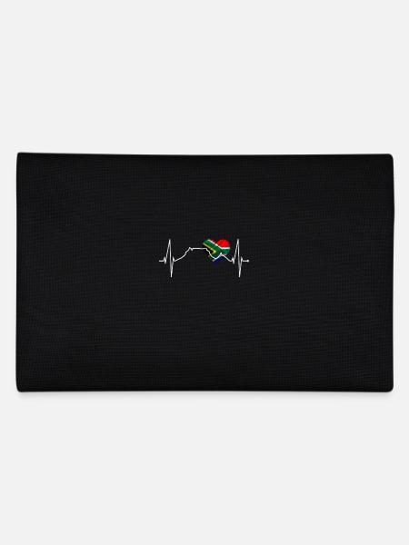 Cape Town Skyline Coeur Drapeau Afrique du Sud Table Mountain - Trousse - noir - Dos