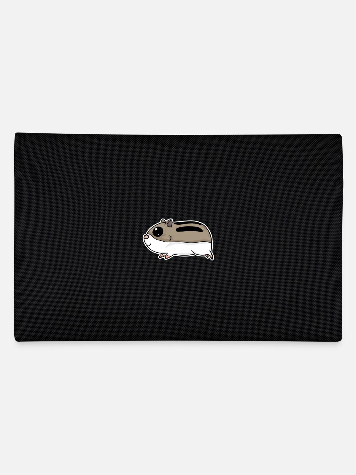 Cute hamster - Pencil Case - black - Back