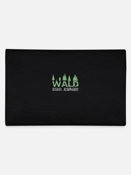 Wald statt Asphalt - Federtasche - Schwarz - Hinten