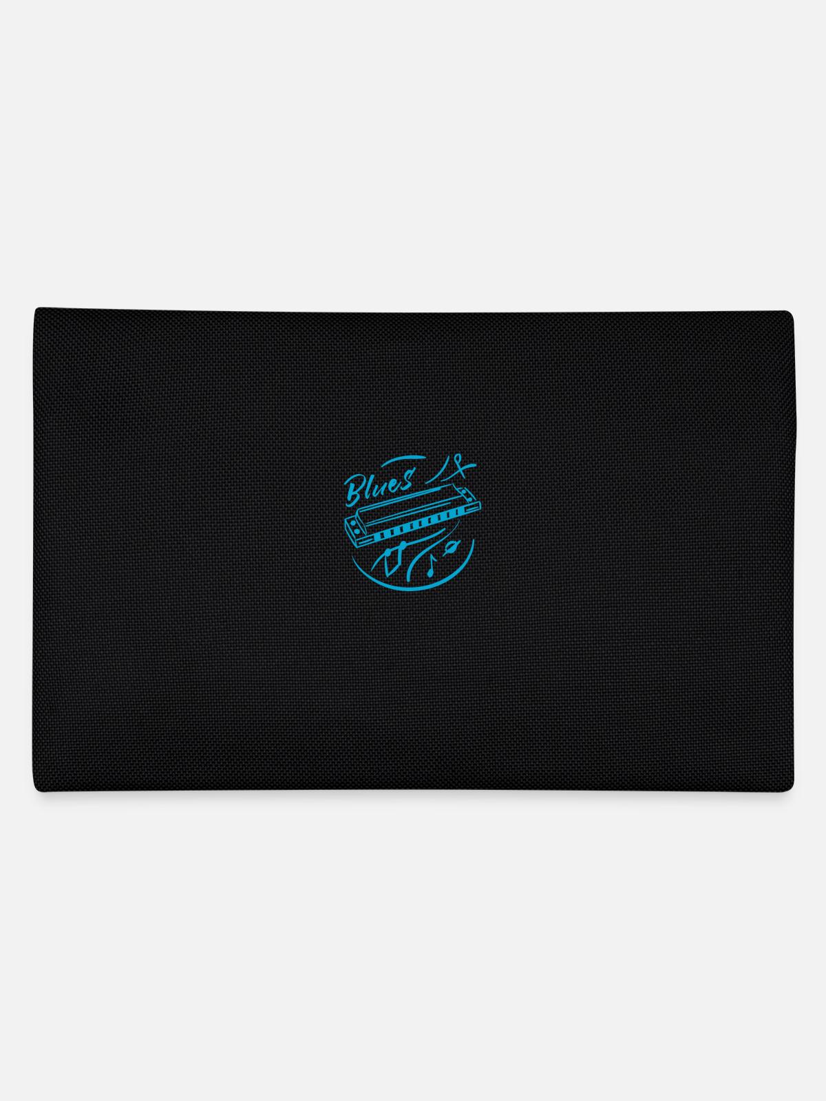 Harmonica de musique blues - Trousse - noir - Dos