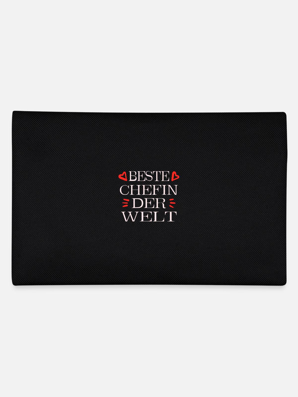 Beste chefin - Federtasche - Schwarz - Hinten