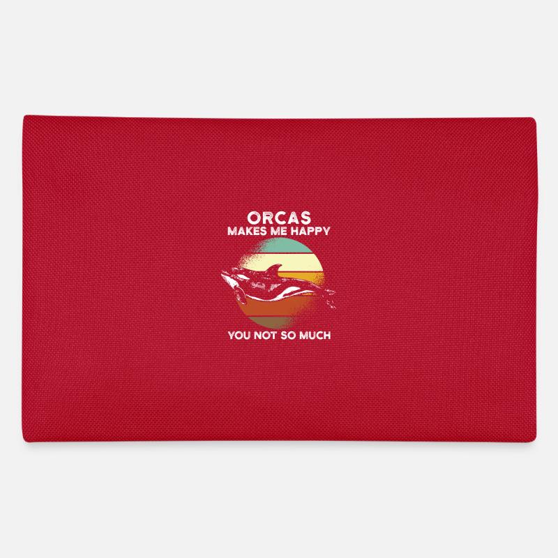 Orcas make me happy Federtasche