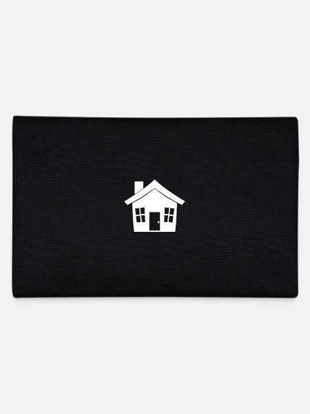 house - Pencil Case - black - Back