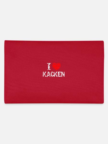 Ich liebe Kacken - Federtasche - Rot - Hinten