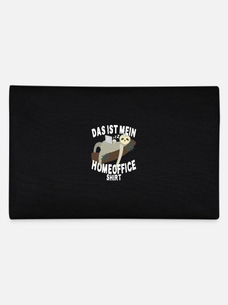 Das Ist Mein Homeoffice Shirt Faultier Heimbüro - Federtasche - Schwarz - Hinten