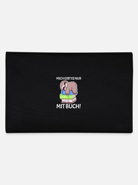 Buch Spruch Bücher lesen Leser Geschenk - Federtasche - Schwarz - Hinten