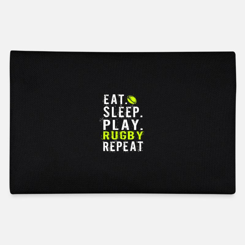 Eat sleep Rugby Federtasche