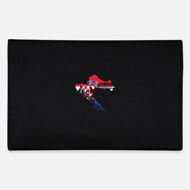 Kroatien Flagge - Federtasche - Schwarz