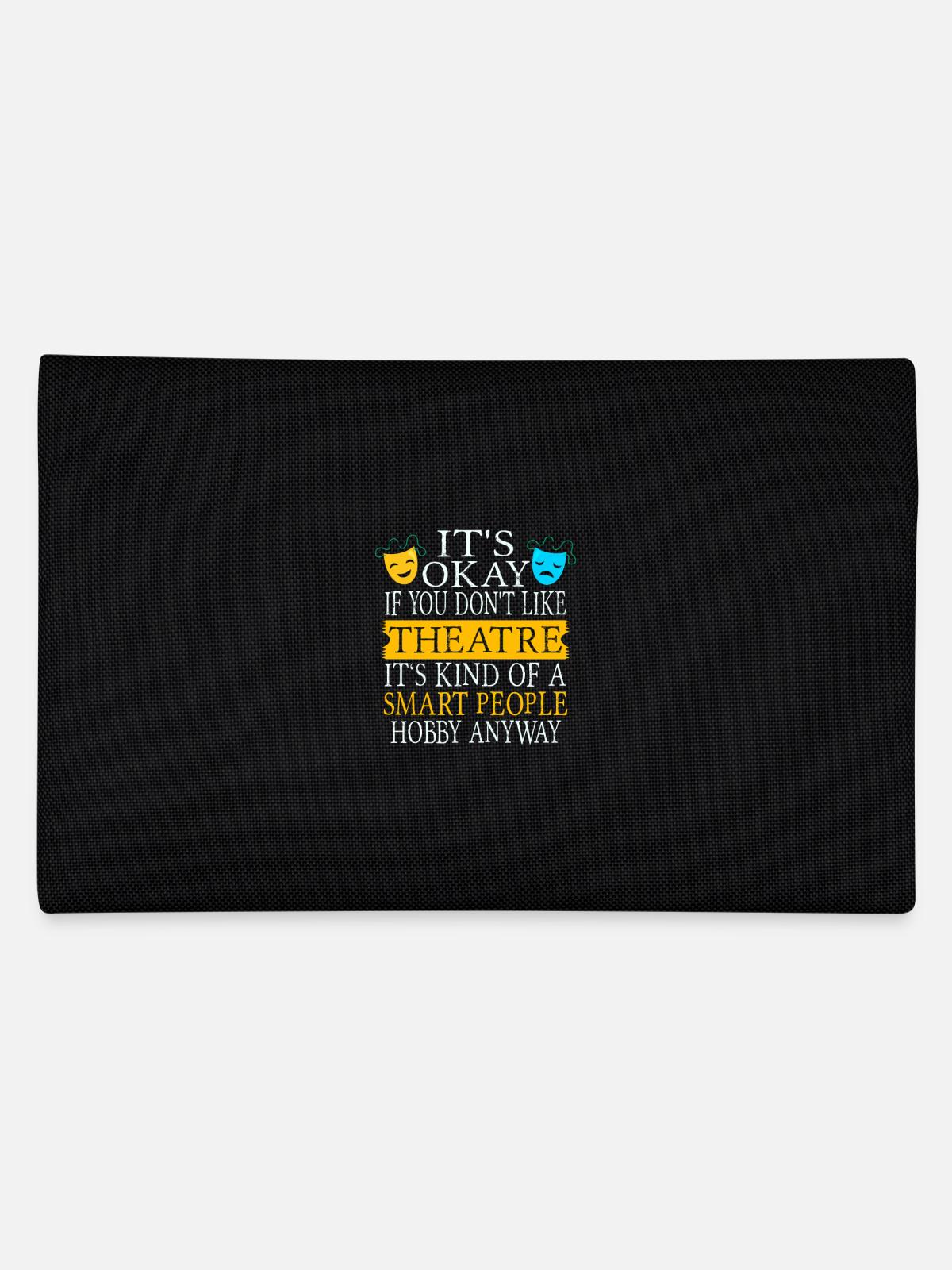 Theater lustig - Federtasche - Schwarz - Hinten