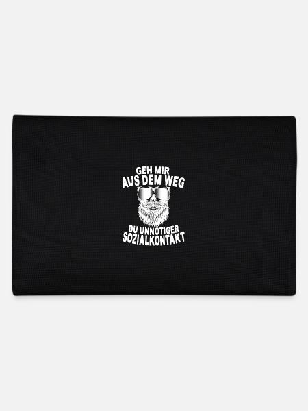 Geh Mir Aus Dem Weg Du Unnötiger Sozialkontakt - Federtasche - Schwarz - Hinten