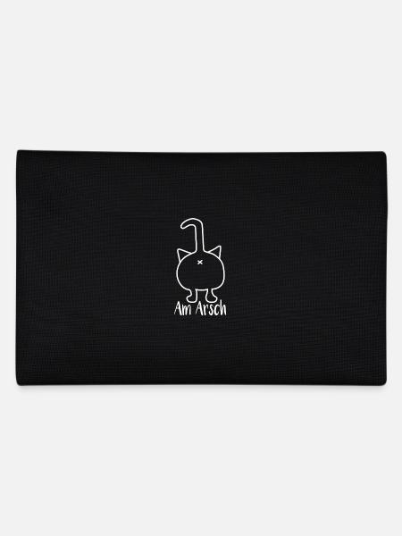 Am arsch - Federtasche - Schwarz - Hinten
