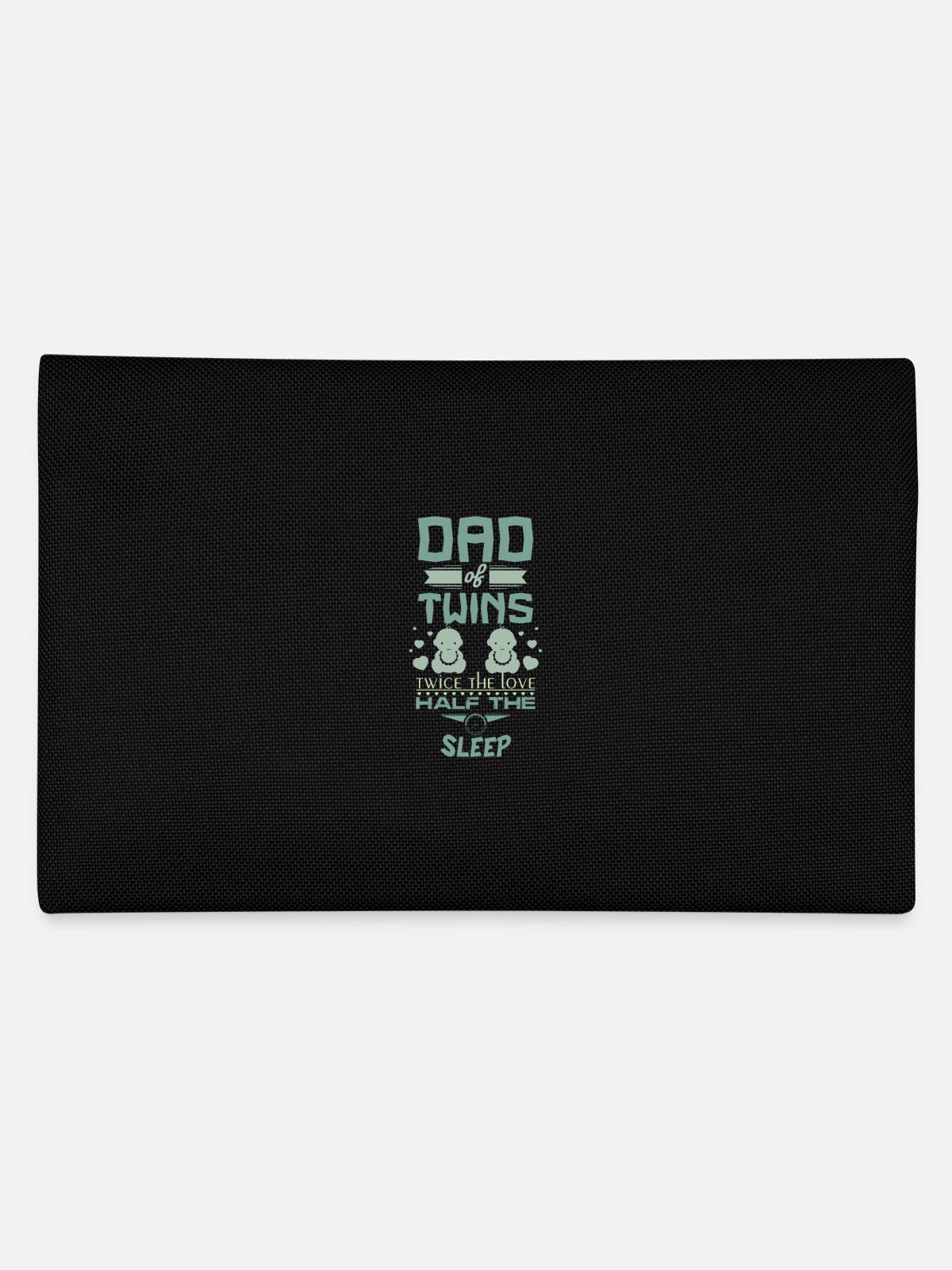 Dad of Twins - Pencil Case - black - Back