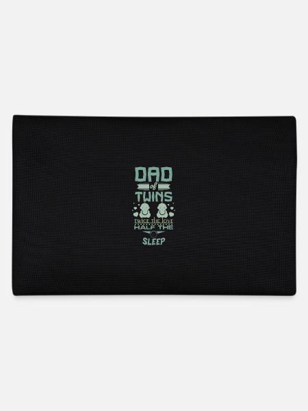 Dad of Twins - Pencil Case - black - Back