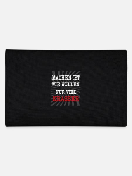 Machen ist wie wollen nur viel krasser! - Federtasche - Schwarz - Hinten