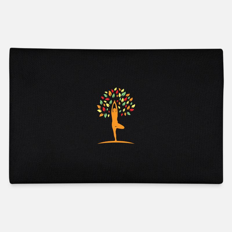 Yoga Baum - Federtasche - Schwarz