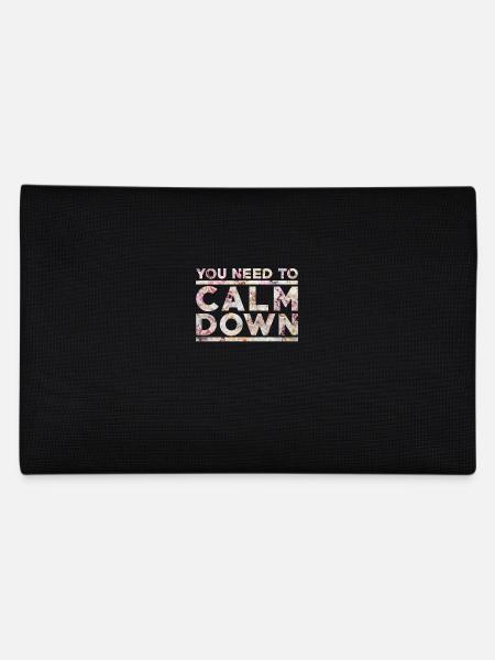Calm Down - Pencil Case - black - Back