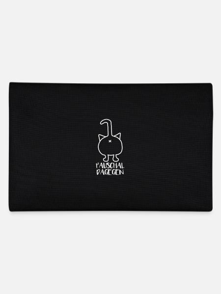 Pauschal dagegen - Federtasche - Schwarz - Hinten