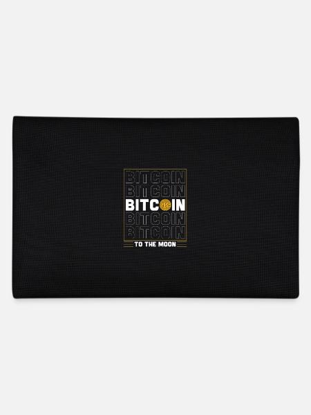 Bitcoin Bitcoin to the moon - Pencil Case - black - Back