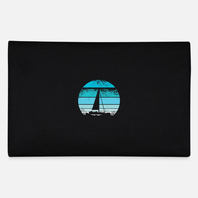Retro Segeln - Federtasche - Schwarz