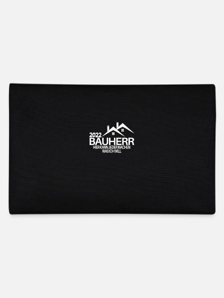 Bauherr Mann 2022 Bauherren Geschenk - Federtasche - Schwarz - Hinten