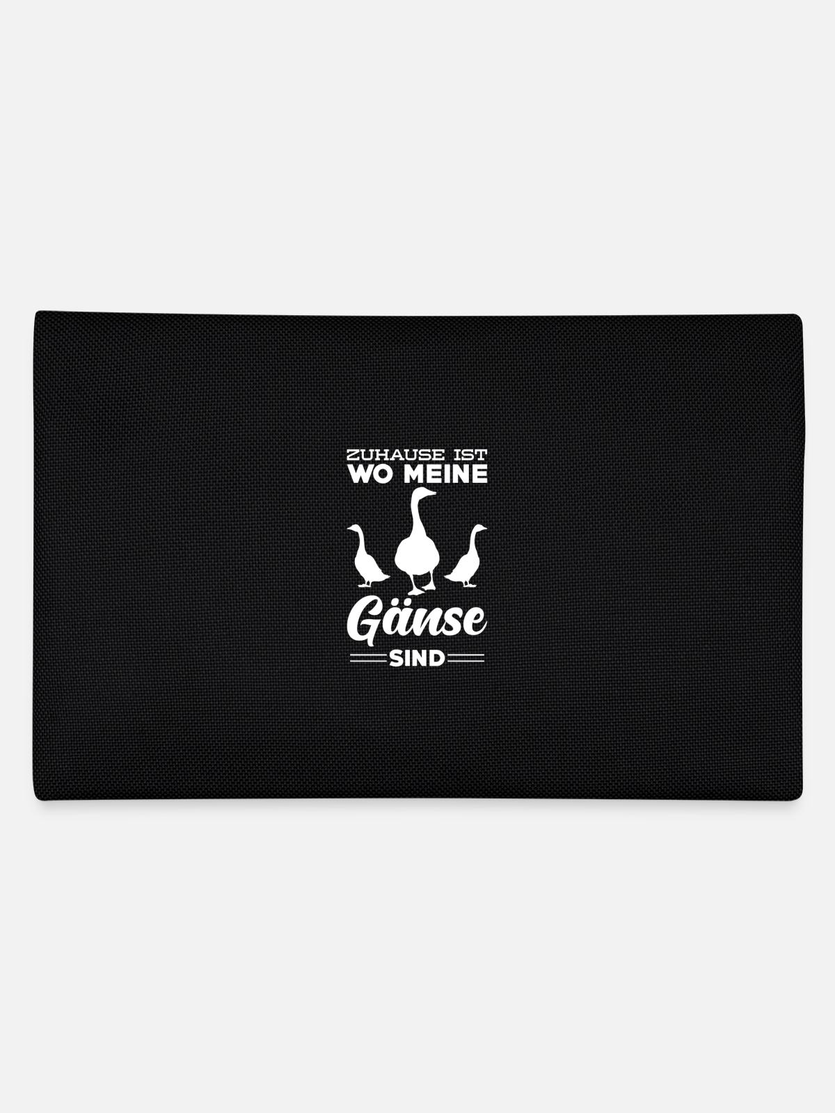 Gans - Federtasche - Schwarz - Hinten