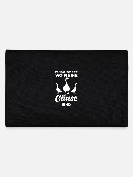 Gans - Federtasche - Schwarz - Hinten