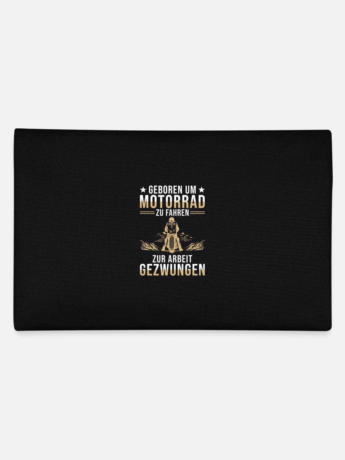 Motorrad - Federtasche - Schwarz - Hinten