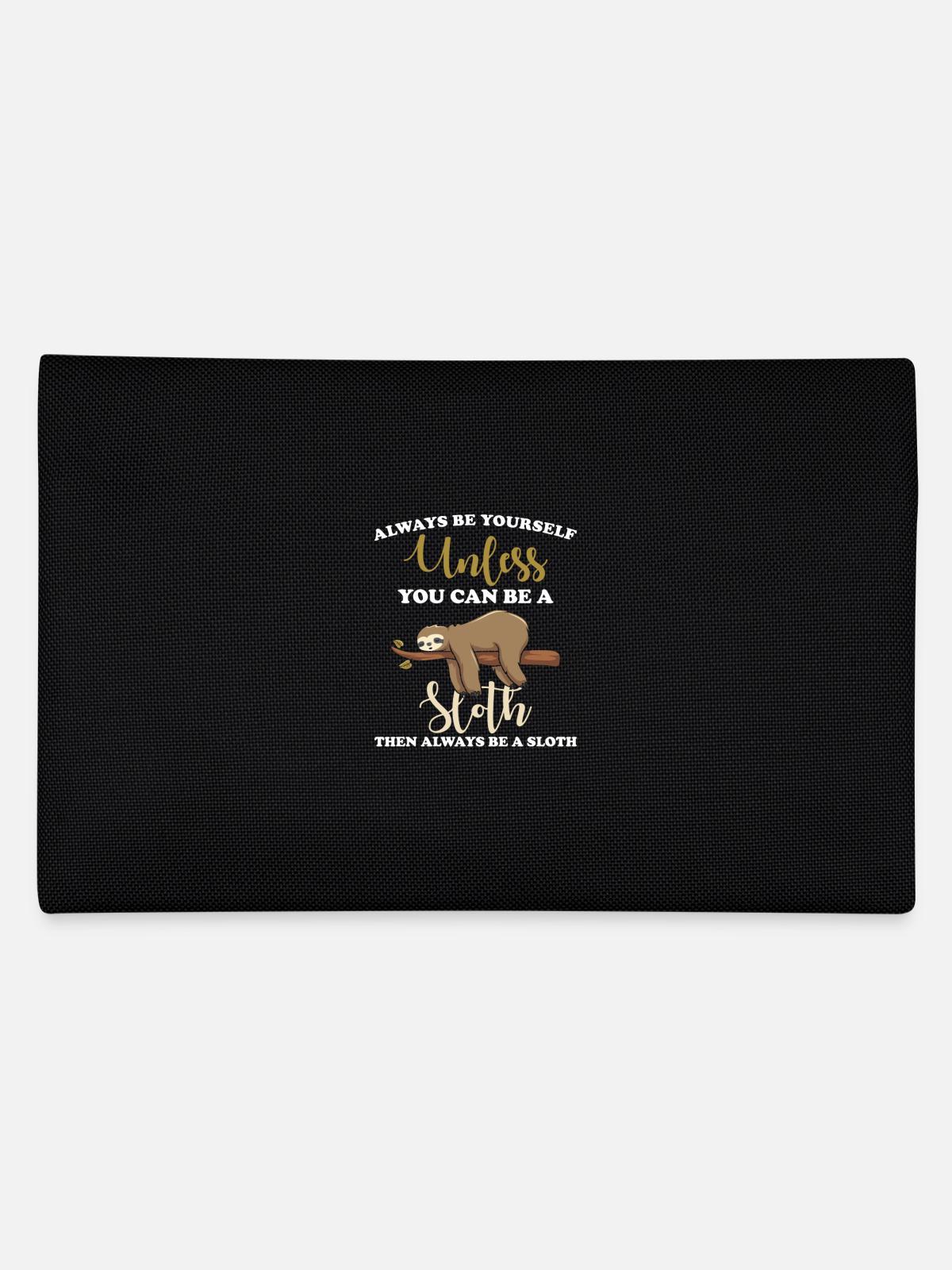 sloth - Pencil Case - black - Back