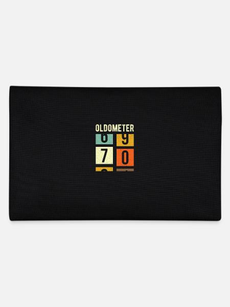 Oldometer 70th Birthday Gift - Pencil Case - black - Back