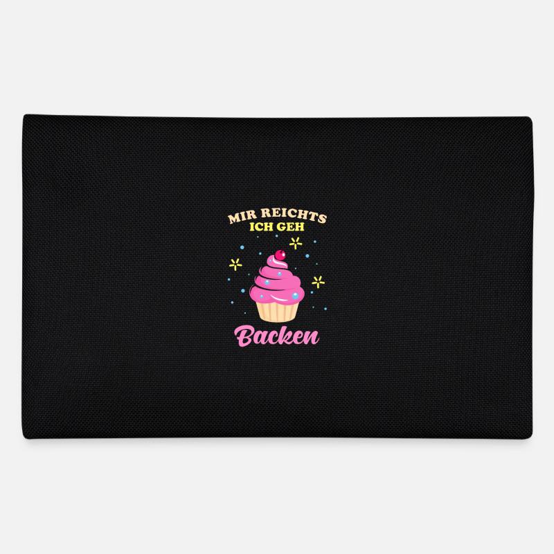 Backen Mir reichts ich geh backen Spruch - Federtasche - Schwarz
