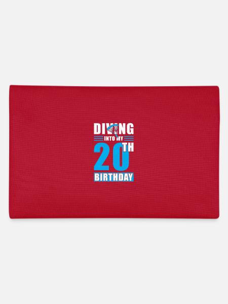 Parachutiste Cadeau 20e anniversaire - Trousse - rouge - Dos