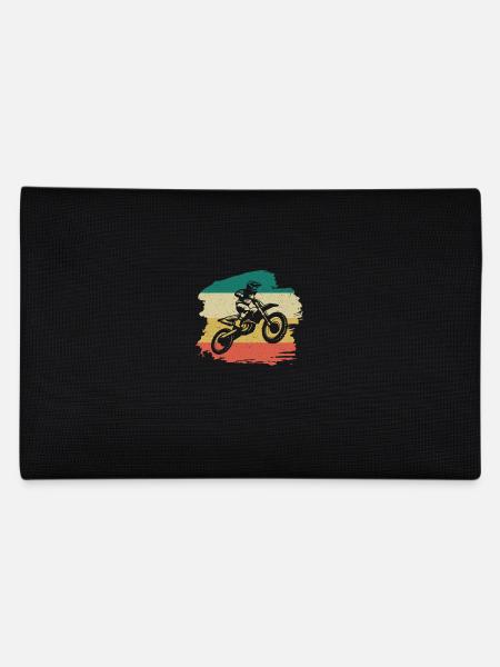 Motorcross Retro Geschenk - Federtasche - Schwarz - Hinten