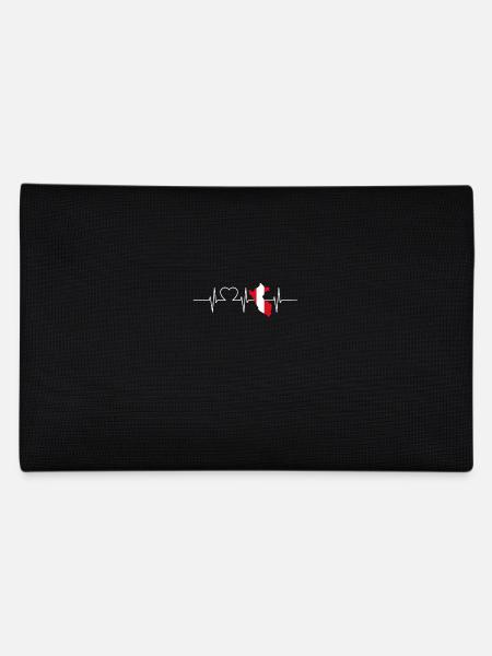 Peru Herzschlag Flagge Vintage Peru - Federtasche - Schwarz - Hinten