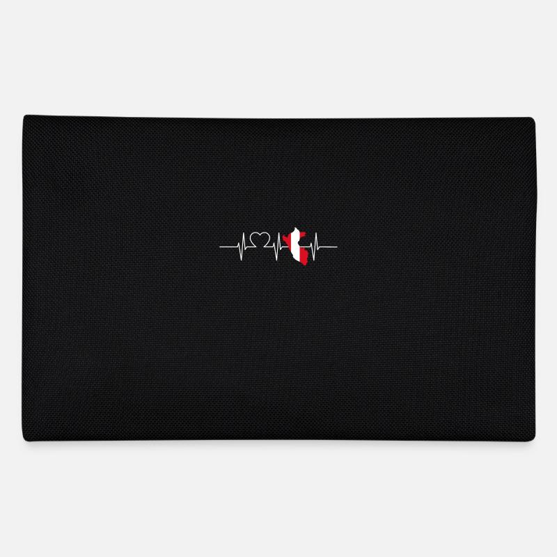 Peru Heartbeat Flag Vintage Peru Pencil Case