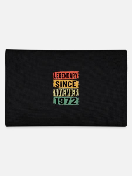 Birthday Retro November 1972 - Pencil Case - black - Back