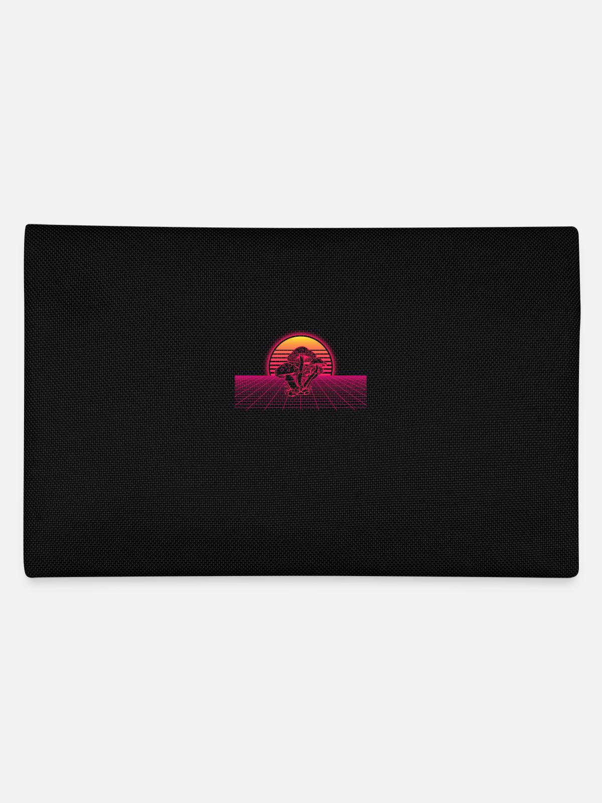 Champignon Vaporwave - Trousse - noir - Dos