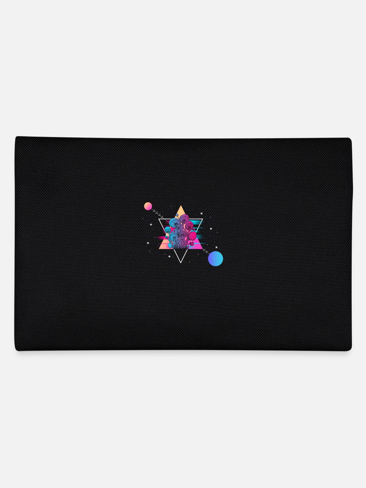 Mushroom Vaporwave - Federtasche - Schwarz - Hinten