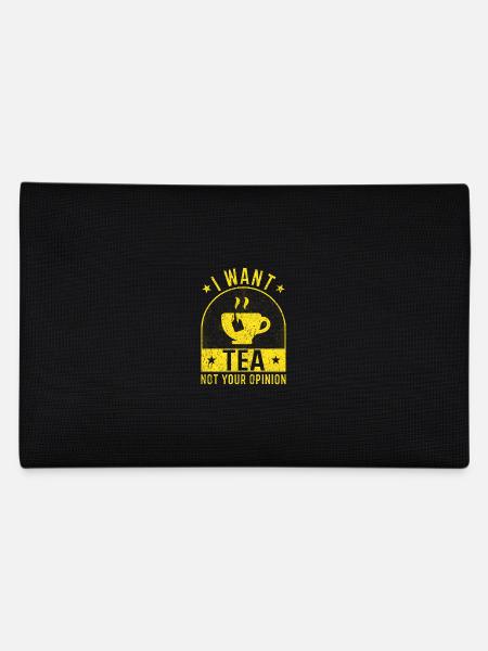 Tea Lovers Tea Gifts Tea Saying - Pencil Case - black - Back