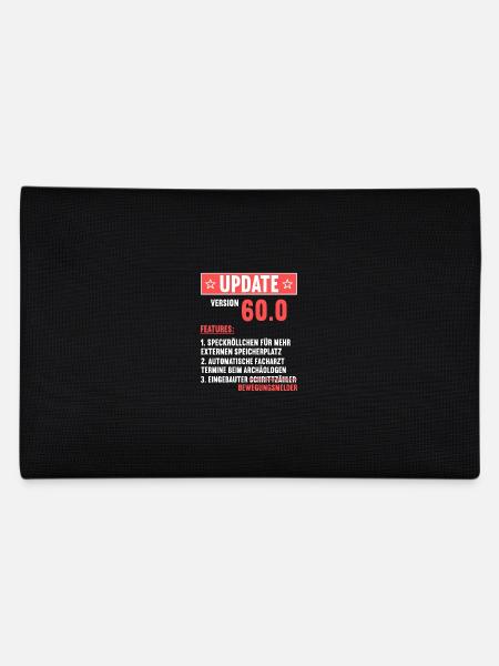 60 Jahre alt 60 Jähriger Update Version 60.0 60. - Federtasche - Schwarz - Hinten