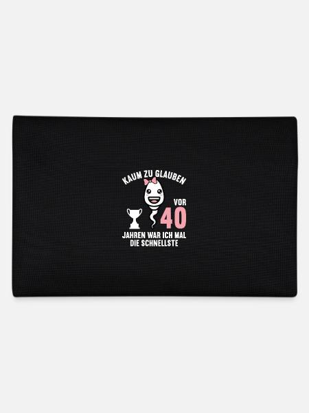 40 Jahre vor 40 Jahren schnellste 40. Geburtstag - Federtasche - Schwarz - Hinten