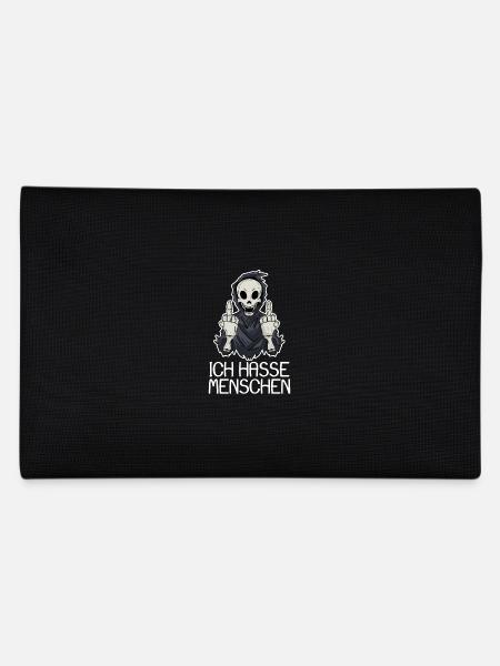 Halloween Sensenmann Ich hasse Menschen - Federtasche - Schwarz - Hinten